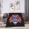 Giant Monster Mask Throw Blanket for Couch 50"x40" Bed Sofa Super Soft Cozy Blanket Flannel Blankets & Throws view 4