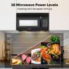 30" Over the Range Microwave Oven, ThermoMate 1.7 Cu. Ft. Capacity Microwave Over the Stove with One Touch, 1000 Cooking Watts, 300 CFM, 10 Power Levels, LED Lighting, Black view 2
