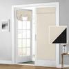 HOMEIDEAS 100% Blackout French Door Curtains, Privacy Door Curtains for Window, 26 X 80 Inch Room Darkening Blinds, Thermal Insulated Window Shades for Bedroom, 1 Panel, Beige view 1