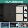 HOMEIDEAS 100% Blackout French Door Curtains, Privacy Door Curtains for Window, 26 X 80 Inch Room Darkening Blinds, Thermal Insulated Window Shades for Bedroom, 1 Panel, Beige view 2