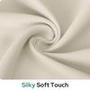 HOMEIDEAS 100% Blackout French Door Curtains, Privacy Door Curtains for Window, 26 X 80 Inch Room Darkening Blinds, Thermal Insulated Window Shades for Bedroom, 1 Panel, Beige view 3