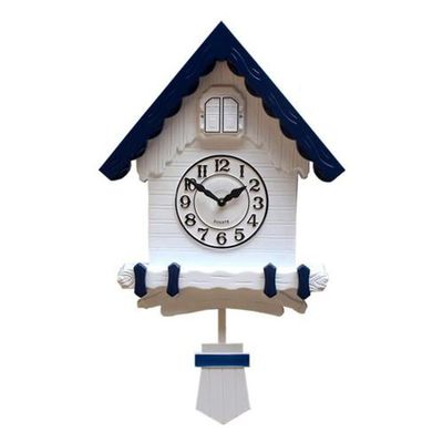 ZLGONRL Creative Cuckoo 3D Wall Clock Pendulum Wall Clocks for Living Room Wall Clocks for Kitchen Modern (D)