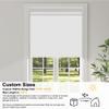 BERISSA Blackout Roller Shades, Easy to Install Window Roller Shades Pull Down,UV Protection Room Darkening Shades, Custom Shades, Office, Home. White, 57" W x 36" H view 2