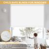 BERISSA Blackout Roller Shades, Easy to Install Window Roller Shades Pull Down,UV Protection Room Darkening Shades, Custom Shades, Office, Home. White, 57" W x 36" H view 3