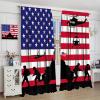 AAVEUP Kids American Flag Curtain, Cartoon Flag Special Forces Soldiers Tanks Helicopters Patterns Blackout Windows Treatments, Thermal Insulated Drapes for Boys Adolescents Room Bedroom 52x84in view 4