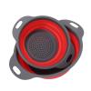 2 PCS Collapsible Colander Basket Set - Round Retractable Drain Baskets for Washing Vegetables and Fruits - Includes Big and Small Sizes view 1