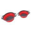 2 PCS Collapsible Colander Basket Set - Round Retractable Drain Baskets for Washing Vegetables and Fruits - Includes Big and Small Sizes view 2