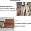 air Conditioner Fence for Outside Wood Air Conditioner Cover Fence Outdoor Privacy Ac Covers, Grid Air Conditioner Outer Cover Louvered for Outside Units/Hide Air Conditione, Sun-Proof, Rain-Proof (C view 4