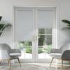 BERISSA Blackout Roller Shades for Windows Cordless Roller Blinds with Cassette Valance Jacquard Insulated Fabric for French Doors Bedrooms Living Rooms.Silver Gray.29 W x 68" H view 2