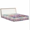 Blue Spring Floral Bed Skirt California King 18 Inch Drop with Split Corners, Dust Ruffled Pleated Bed Skirts Wrap Around Tailored Bed Skirt Valance for Bedroom Summer Daisy Botanical Oil Painting view 1