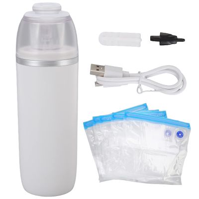 Mini Vacuum Pump Household Vacuum Compressed Pump Automatic Air Pump Portable with Freshness Retaining Bags