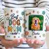 Adaira Personalized Best Dog Mom Ever Mug, Dog Mom with Photo Mug, Custom Dog Mug, Dog Mom Gift, Mothers Day Mug for Mom, Custom Photo Mug Gifts for Women on Mothers Day Birthday Gifts view 3