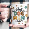 Adaira Personalized Best Dog Mom Ever Mug, Dog Mom with Photo Mug, Custom Dog Mug, Dog Mom Gift, Mothers Day Mug for Mom, Custom Photo Mug Gifts for Women on Mothers Day Birthday Gifts view 4