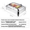 FAFACAI 9l Baking Pan Buffet Set - Adjustable Temperature (10-90) + Electric Hotplate, Food Warmer - Warming Plate, Easy to Clean Stainless Steel, Suitable for Parties, Buffets (A 3grid) (A 1grid) view 2