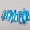 BAWHO 100g Natural Crystal Titanium Quartz Pillar Angel Blue Aura Quartz Point Obelisk Wand Beautiful Crystal WANMUQYIN view 4