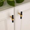 GGKLVWMA Solid Brass Gold Cabinet Handles Desk Drawer Pull Furniture Door Knob for Drawer Knob Hardware Handles for Cabinets and Drawers 1Pcs (Color : Brass Gold 192mm) view 3