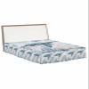 Blue Sea Turtle Bed Skirt Queen Size 16 Inch Drop with Split Corners, Dust Ruffled Pleated Bed Skirts Wrap Around Tailored Bed Skirt Valance for Bedroom Coastal Ocean Beach Coral Nautical view 1