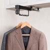 Clothes Hanging Rod Laundry Room Extendable Wardrobe Hanging Rod,Pull-Out Closet Clothes Hanger Rod,Closet Sliding Rail for Trousers Jeans Jacket Storage,2-Row Sliding Track ( Size : 31cm/12.2inch ) view 1