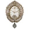 GeRRiT European-Style Living Room Wall Clock Nordic Peacock Wall Watch Mute Large Clock Home Bedroom Creative Decorative Wall Clock view 1
