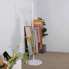 N/A Floor-Standing Metal Spiral Scarf Holder, 30 Rods Belt Pants Blankets Hanger for Clothing Store, Commercial Home Display Rack, Space Saving Shelves,B,170cm view 4