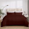 AnexLinen 100% Egyptian Cotton 3 PCs Duvet Covers Set for Olympic Queen Size Wine with Zipper Closure & Corner Ties - 600 Thread Counts Exquisite Duvet Cover/Comforter Cover with 2 Pillowcases view 1