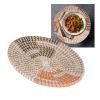 Woven Basket Wall Decor Boho Basket Wall Art Reliable Convenient Fruit Plate Practical Attractive Decorative DIY Making Home Ornaments view 4