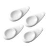 Cabilock Chopstick Rest Decor Ceramic Chopstick Racks White Kitchen Accessories 4 Piece Set view 1
