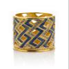 Blue Decorated Candle Holder view 4