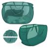 100L Foldable Laundry Baskets 2 Pack, Extra Large Mesh Pop Up Laundry Hamper, Dirty Clothes Hamper with Handles, Pop-up Hampers for Laundry Travel. Dorm or Home Portable Clothes Baskets.Green 2H view 1