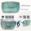 100L Foldable Laundry Baskets 2 Pack, Extra Large Mesh Pop Up Laundry Hamper, Dirty Clothes Hamper with Handles, Pop-up Hampers for Laundry Travel. Dorm or Home Portable Clothes Baskets.Green 2H view 3