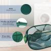 100L Foldable Laundry Baskets 2 Pack, Extra Large Mesh Pop Up Laundry Hamper, Dirty Clothes Hamper with Handles, Pop-up Hampers for Laundry Travel. Dorm or Home Portable Clothes Baskets.Green 2H view 4