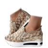ZBYY Sneakers for Women Floral Embroidery Breathable Mesh Sneakers Slip On Sneakers Platform Wedge Sneakers Dressy Loafers view 1