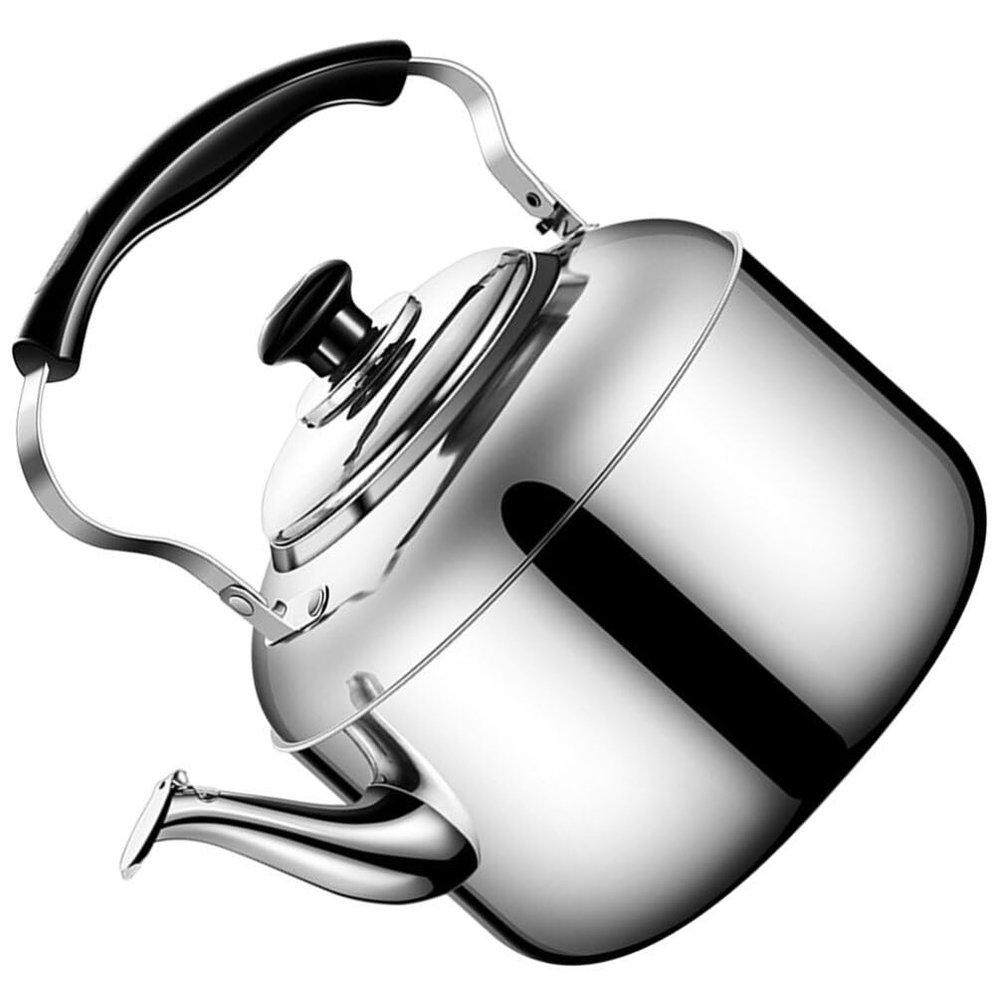 PRETYZOOM Water Heating Kettle Stainless Steel Teakettle Induction Cooker Tea Kettle Whistle