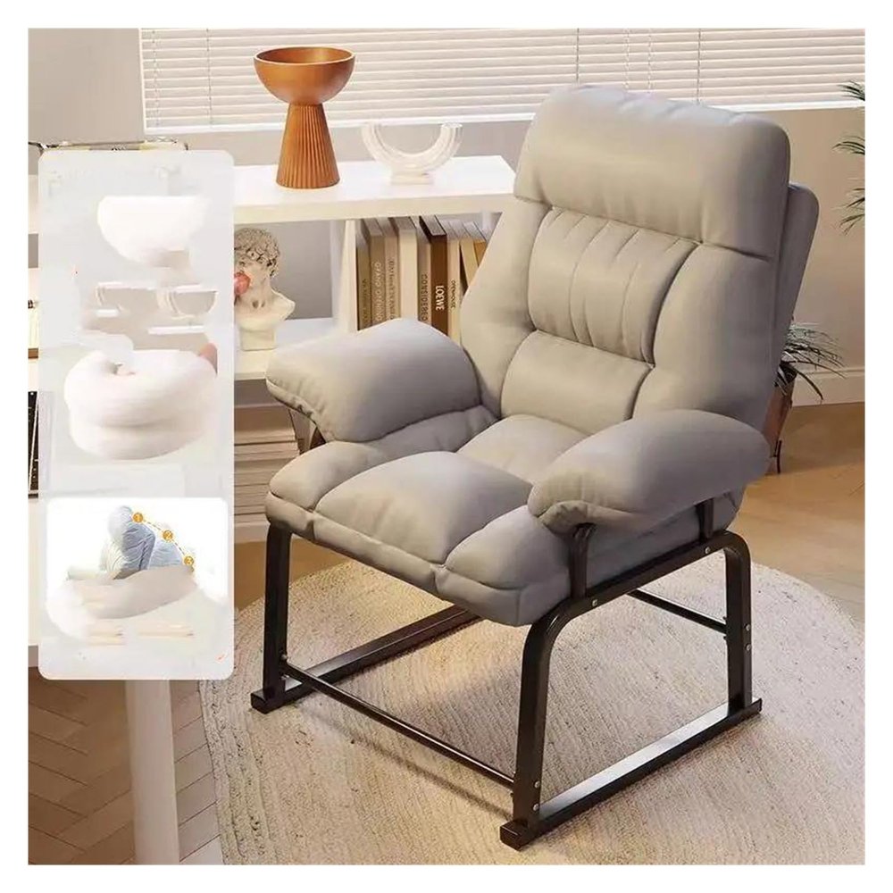 Computer Chair, Armrest White Gaming Chair Feet Support Luxury Ergonomic Comfy Office Chair Bedroom Relax Chaise De Bureaux Office Furniture (Color : B)