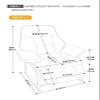 Computer Chair, Armrest White Gaming Chair Feet Support Luxury Ergonomic Comfy Office Chair Bedroom Relax Chaise De Bureaux Office Furniture (Color : B) view 2