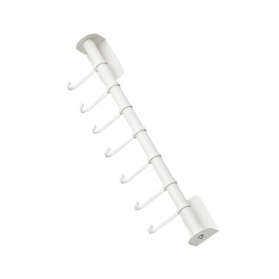 SIXRUN Kitchen Utensil Rack, Carbon Steel, Wall Mount, Minimalist Style, 11 oz, Various Surfaces, Traceless Design, Kitchen Utensil Hooks