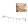 SIXRUN Kitchen Utensil Rack, Carbon Steel, Wall Mount, Minimalist Style, 11 oz, Various Surfaces, Traceless Design, Kitchen Utensil Hooks view 3