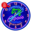 Decorative Concepts Backyard Tiki Bar Oasis Customized Medium 18" Metal Wall Clock view 2