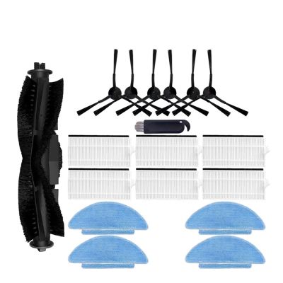 PLANTKA Main Side Brush, Hepa Filter, Mop Cloth, Dust Bag, Compatible for ILife T10s, Robotic Vacuum Cleaner Parts (Color : As Show 08)