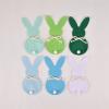 BEIDUOYANG Rabbit Cutlery Case 6Pieces Rabbit Cutlery Bag Reusable Easter Festive Cutlery Bag Rabbit Felt Utensil Holder Easter Tableware Set, Lake Blue view 4