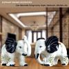 Porcelain Elephant Statue Ceramic White Table Sculpture, Desktop Art Figures Great Gift Animal Figurines Home Dcor, Crafts Decorations for Living Room Party Foyer (White-ElephantNoseDown) view 3