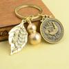 YJIUYUANQ Good Luck Zodiacs Keychain Car Hanging Pendant/Key or Bag Decor fong shui Key Ring Blessing Wealth Success - Zodiac :Cock,1 Set, As Show view 2