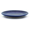 Polmedia Polish Pottery Dessert Plate UNIKAT - Dazzling Dots Pattern Handmade in Boleslawiec Poland + Certificate of Authenticity view 2