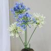 Firlar 3pcs Artificial Agapanthus Faux Floral with Stem Fake Agapanthus Africanus Silk Flowers for Home Decoration Soft Decoration Flower Arrangement Wedding Landscaping (#2) view 4