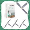 Febcraft Bed Sheet Straps-4 Pcs Adjustable Fitted Sheet Straps with Sewing Leather Quiet and Non Slip Bed Sheet Clips,Elastic Sheet Suspenders for King Queen Bed Suqare Round(Black) view 1