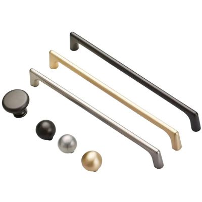 GGKLVWMA Modern Minimalist Wardrobe Handle American Furniture Cabinet Door Handle Black Cabinet Drawer Knobs for Shoe Cabinet (Color : Golden-192mm)