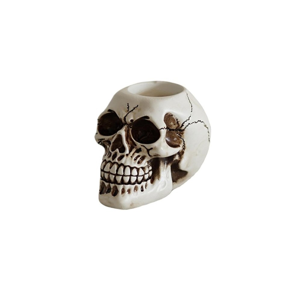 Skull Candlestick Decoration, Atmosphere Decoration Script Killing Props, Home Resin Crafts