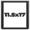 11.5x17 Shadow Box Black Solid Wood Display Frame with White Acid-Free Backing UV Acrylic & Hanging Hardware - with 3/4" Usable Depth view 1