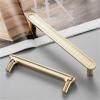 LEIXIUSM Golden Zinc Alloy Handle Long Bar Wardrobe Bookcase Cabinet Door Knob Single Hole Drawer Handles 1Pcs (Color : Gold) view 3