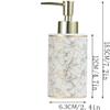 GRDDBZA Art Soap Dispenser for Bathroom Kitchen Hotel, Ceramic Soap Dispenser, Durable Liquid Bottle for Bathroom and Kitchen Countertops, with Golden Surface Nozzle 300ml/10oz (Color : Black) view 2